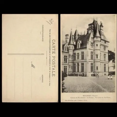 Carte postale 86 - Beaumont - Chateau de Beaudiment - Le donjon Commander Vite