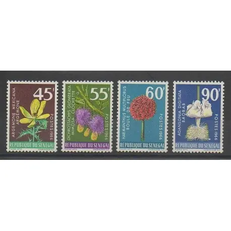 Offre Du Jour Sénégal - 1966 - No 280/283 - Fleurs