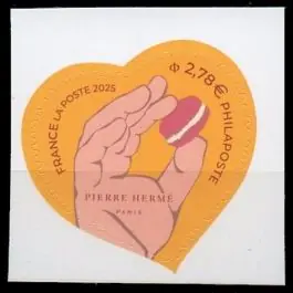 Timbre de collection France - Autoadhsif 2528 Cœur Pierre Herm Paris "lettre 100g" Authentique