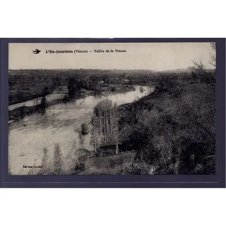 Carte postale 86 - L'ile-Jourdain - Vallee de la Vienne - Non voyage - Dos divise Top Qualité