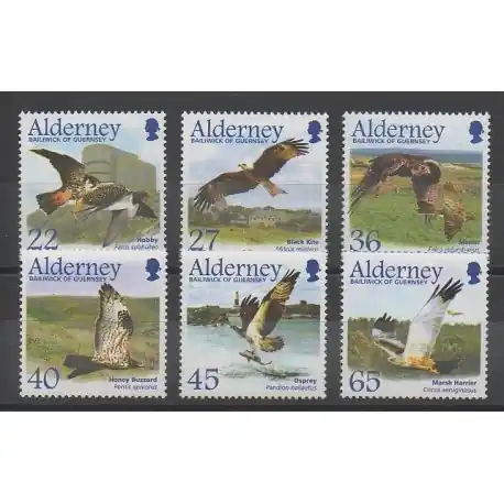 Aurigny (Alderney) - 2002 - No 189/194 - Oiseaux Quantité Limitée