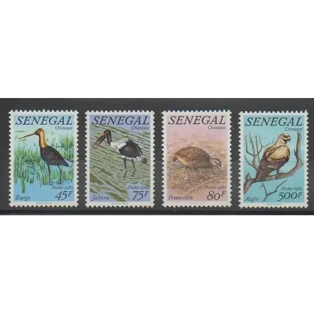 Nouvelle Collection Sénégal - 1982 - No 579/582 - Oiseaux