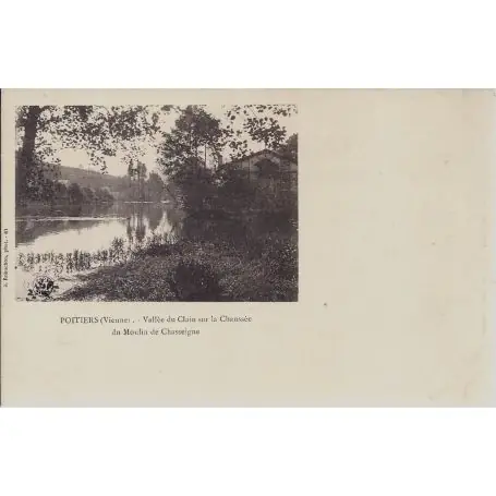 Carte postale 86 - Poitiers - Vallee du Clain - Dos non divise Solde