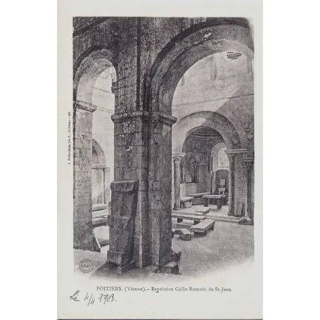 Promotion Carte postale 86 - Poitiers-Baptistere Gallo Romain