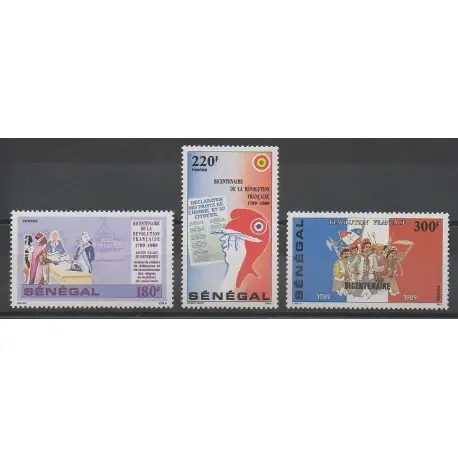 Meilleur Choix Sénégal - 1989 - No 797/799 - Révolution Française