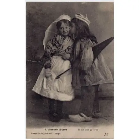 Expédition Rapide Carte postale 87 - Limousin illustre - si mo mai yo sabio" - deux jeunes enfants - Voyage -"""