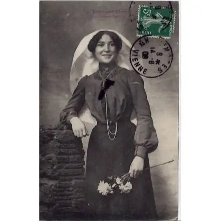 Carte postale 87 - Limousin illustre -Limousine en barbiche - Voyage - Dos divise Nouveauté