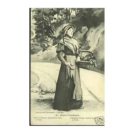 Carte postale 87 - Noste Ouvergne - J'attends Pierre mais il tarde... Gros Lot