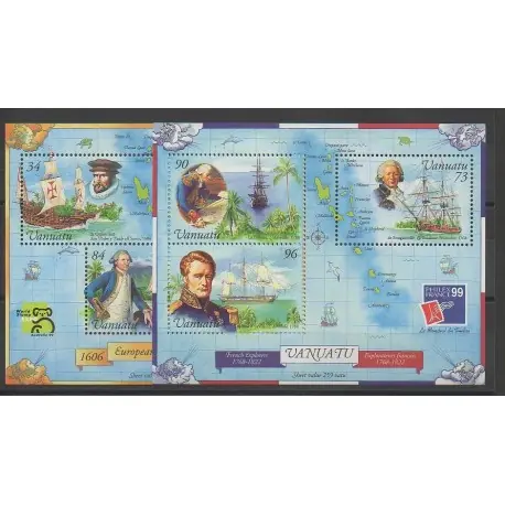 Vanuatu - 1999 - No BF33/BF34 - Bateaux Exclusif