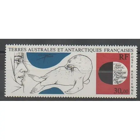 Authentique TAAF - Poste aérienne - 1985 - No PA89 - Mammifères - Animaux marins