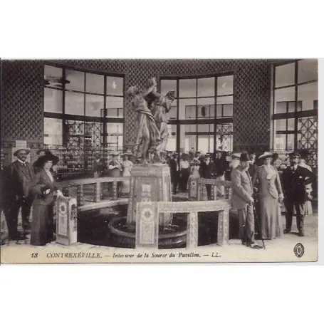 Offre Limitée Carte postale 88 - Contrexeville - interieur de la source du pavillon -Voyage - Dos divise