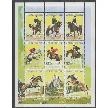 Achetez Aujourd’hui Sénégal - 1999 - No 1401/1409 - Sports divers - Chevaux