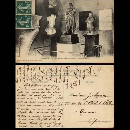 Certifié Carte postale 88 - Domremy - A l'interieur de la Maison natale de Jeanne d'Arc