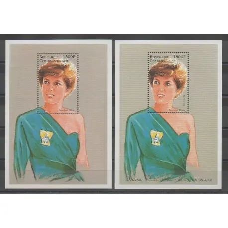 Centrafricaine (République) - 1997 - No BF134/BF135 - Royauté Bon Marché