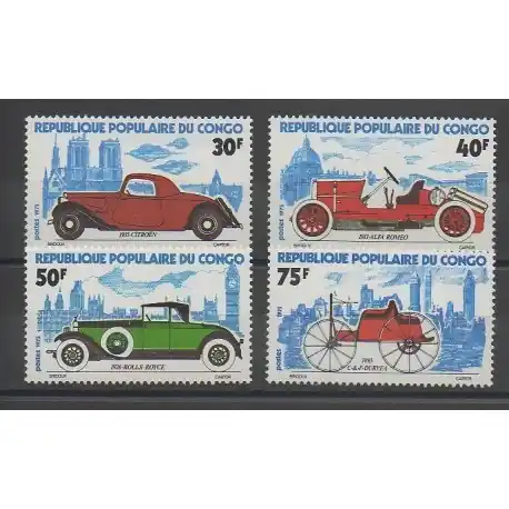 Livraison Express Congo (République du) - 1975 - No 377/380 - Voitures