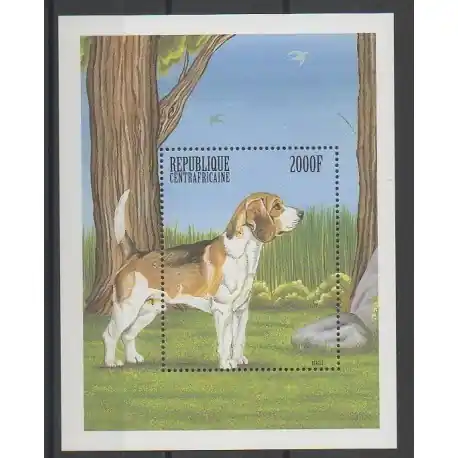 Centrafricaine (République) - 1999 - No BF170 - Chiens Prix Réduit