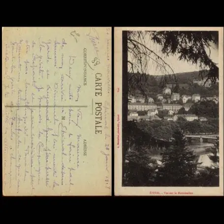 Carte postale 88 - Epinal - Vue sur la Manutention Nouvelle Collection