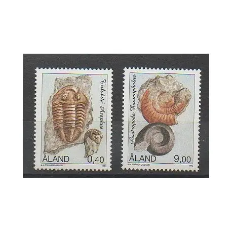 Authentique Aland - 1996 - No 118/119 - Minéraux - Pierres précieuses