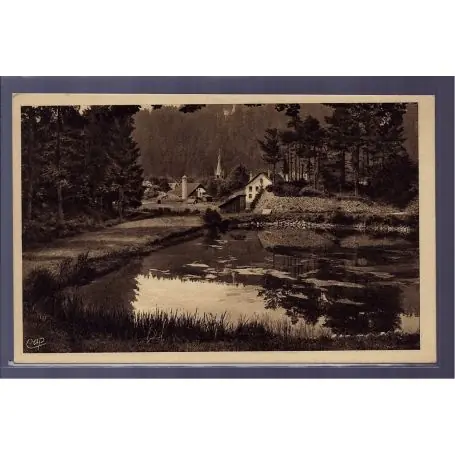 Carte postale 88 - Gerardmer - Kichompre - l' etang - Voyage - Dos divise Petit Prix