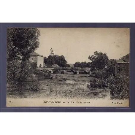 Carte postale 88 - Neufchateau - le Pont de la Mothe - Voyage - Dos divise Jusqu’à Épuisement Des Stocks
