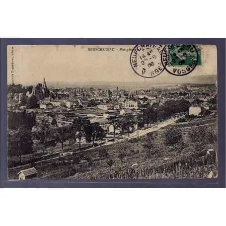 Carte postale 88 - Neufchateau - vue generale - Voyage - Dos divise Paiement Sécurisé
