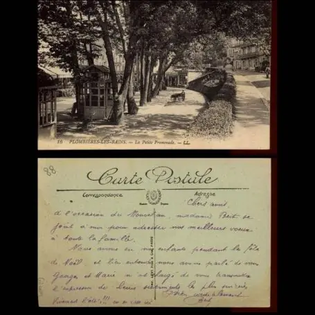 Retour Gratuit Carte postale 88 - Plombieres les Bains - La petite Promenade