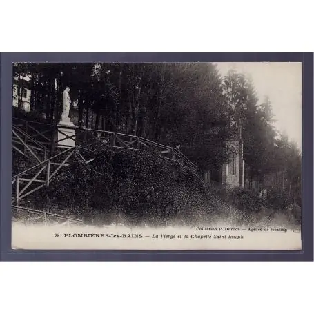Livraison Mondiale Carte postale 88 - Plombieres-les-Bains - la Vierge et la chapelle St-Joseph - Non voyage