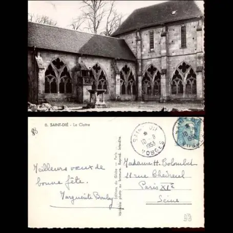 Retour Gratuit Carte postale 88 - Saint Die - Le cloitre