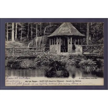 Carte postale 88 - Saint-Die - cascade des Molieres - Voyage - Dos divise Top Qualité