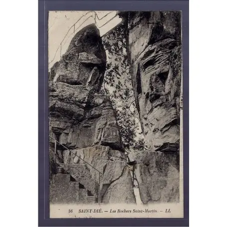Marque Carte postale 88 - Saint-Die - Les rochers St-Martin - Voyage - Dos divise