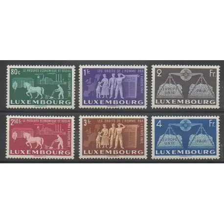 Authentique Luxembourg - 1951 - No 443/448 - Europe