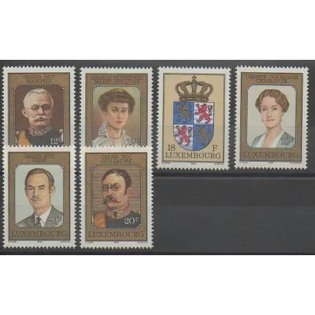 Luxembourg - 1990 - No 1203/1208 - Royauté Must-Have