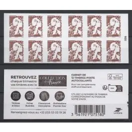 Timbre de collection France - Autoadhsif Carnet C2529-C1 "Marianne de l Avenir - Complment d'affranchissement 0,10€ - Couverture Collection de France" - Hors Abonnement Promotion