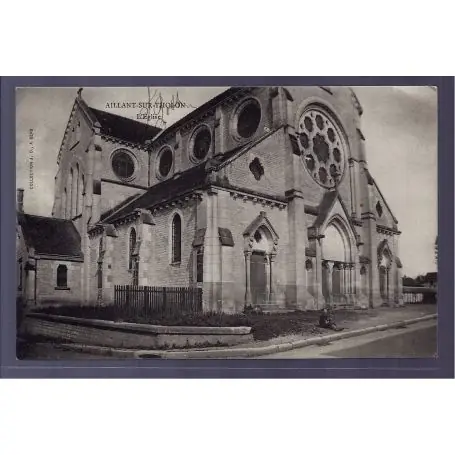 Satisfait Ou Remboursé Carte postale 89 - Aillant-sur-Tholon - l' eglise - Non voyage - Dos divise