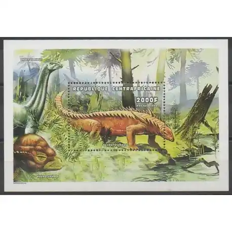 Pas Cher Centrafricaine (République) - 1998 - No BF154 - Animaux préhistoriques