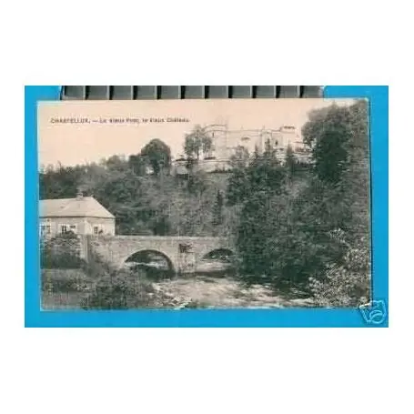 Carte postale 89 - CHASTELLUX - LE VIEUX PONT ET VIEUX CHATEAU Premium