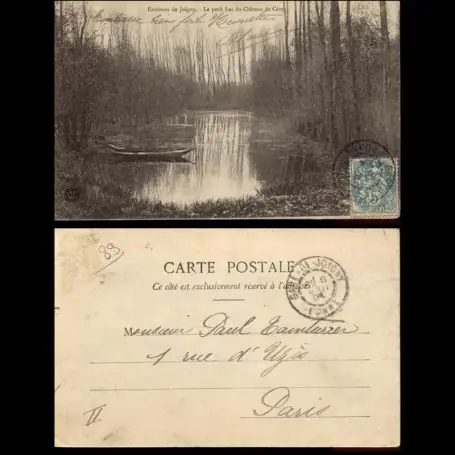 Bon Marché Carte postale 89 - Environs de Joigny - Le petit lac du chateau de Cezy