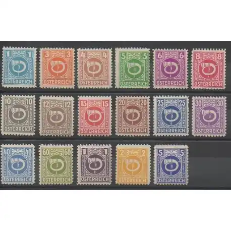 Autriche - 1945 - No 517/533 Bon Plan