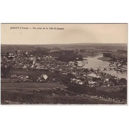 Carte postale 89 - Joigny - Vue prise de la cote St Jacques Quantité Limitée
