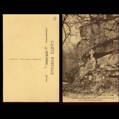 Réduction Carte postale 89 - Monastere de Ste-Marie de la Pierre qui vire - La 5eme station