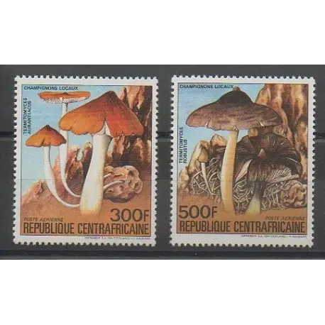 Centrafricaine (République) - 1984 - No PA308A/PA308B - Champignons Offre Du Jour