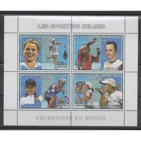 Prix Choc Congo (République démocratique du) - 2006 - No 1699/1702 - Sports divers