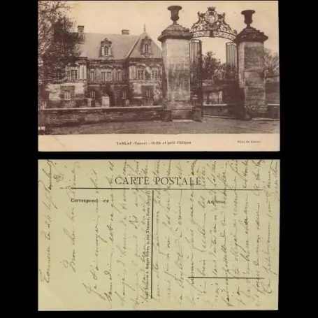 Vente Directe Carte postale 89 - Tanlay - Grille et petit chateau