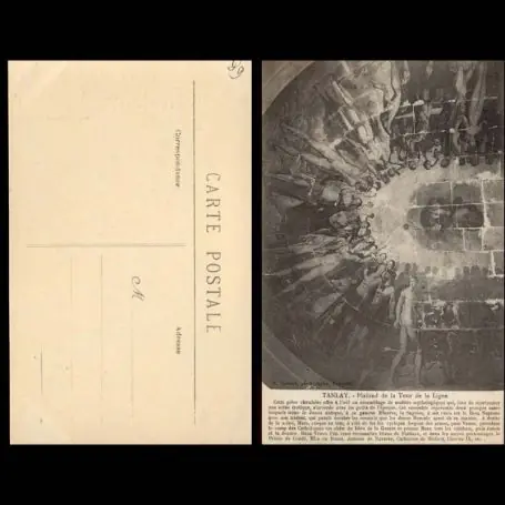 Carte postale 89 - Tanlay - Plafond de la Tour de la ligue Prix Promo