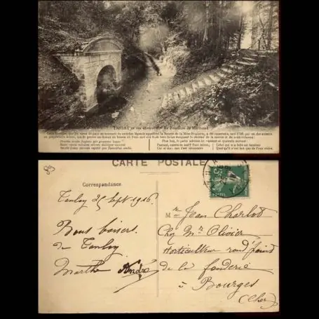 Carte postale 89 - Tanlay et ses environs - La fontaine de Marmond Tendance