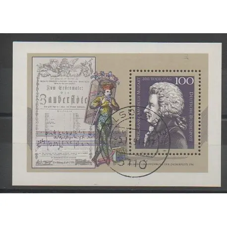 Allemagne occidentale (RFA) - 1991 - No BF25 - Musique - Oblitéré Top Vente