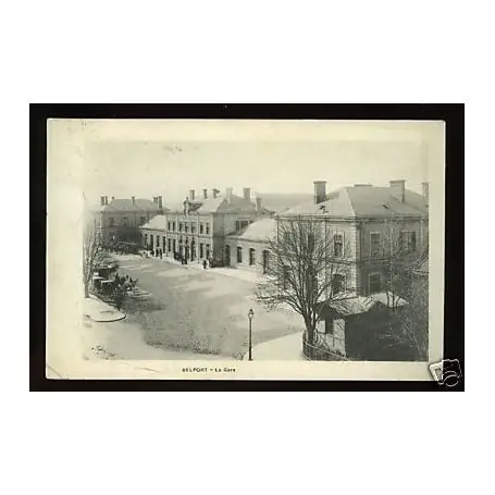 Super Prix Carte postale 90 - Belfort - Fiacres devant la Gare