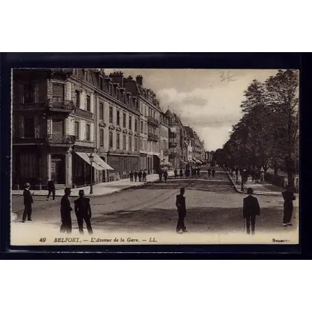 Must-Have Carte postale 90 - Belfort - l' Avenue de la Gare - Non voyage - Dos divise