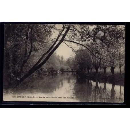 Soldes Carte postale 91 - Brunoy - Bords de l' Yerres dans les Vallees - Voyage - Dos divise