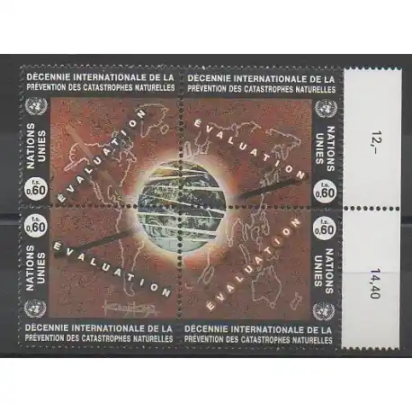 Certifié Nations Unies (ONU - Genève) - 1994 - No 270/273 - Environnement